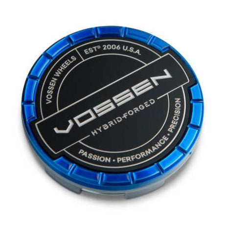 Vossen Billet Sport Cap 1.0 - Large - Hybrid Forged - Transparent Blue Vossen Wheel Center Caps  AXOPROS