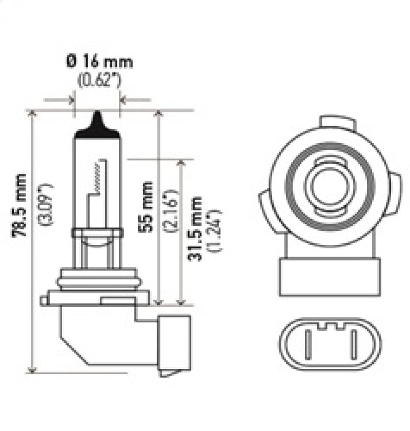 Hella H10 12V 65W Xen White Bulb (Pair) Hella Bulbs  AXOPROS