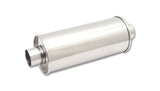Vibrant StreetPower Round Muff 5in x 9in x 14in long body 3.5in in I.D. x 3.5in out Center-Center Vibrant Muffler  AXOPROS