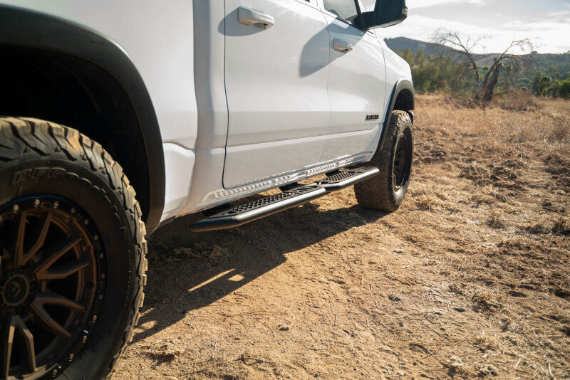 DV8 Offroad DV8 Offroad 19-25 RAM 1500 Crew Cab OE Plus Side Steps - Black Steel Side Steps aftermarket performance part