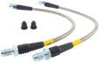 StopTech 08-12 Mercedes C350 / 03-12 Mercedes SL550 Stainless Steel Rear Brake Lines Stoptech Brake Line Kits  AXOPROS