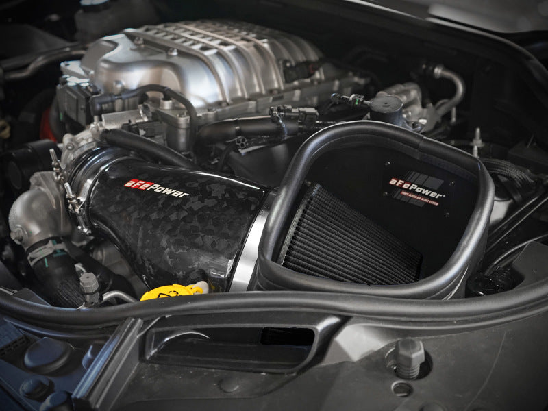 aFe 2021 Dodge Durango SRT Hellcat Track Series Carbon Fiber Cold Air Intake System w/ Pro 5R Filter aFe Cold Air Intakes  AXOPROS