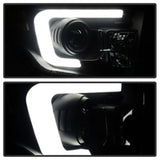 Spyder Toyota Tundra 2014-2016 Projector Headlights Light Bar DRL Black Smoke PRO-YD-TTU14-DRL-BSM SPYDER Headlights  AXOPROS