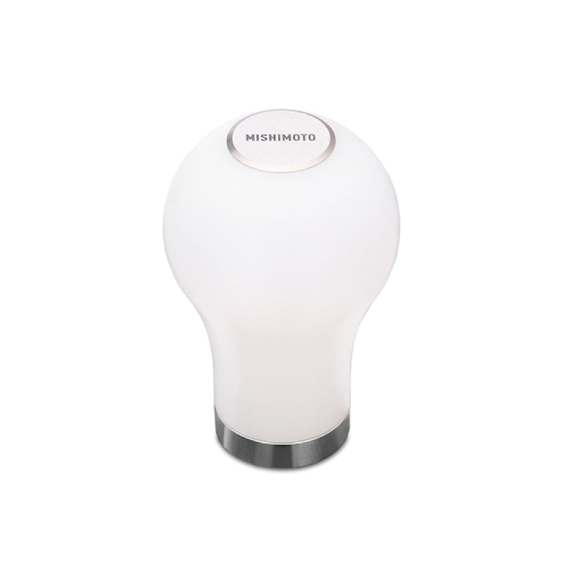 Mishimoto Teardrop Shift Knob - White Mishimoto Shift Knobs  AXOPROS