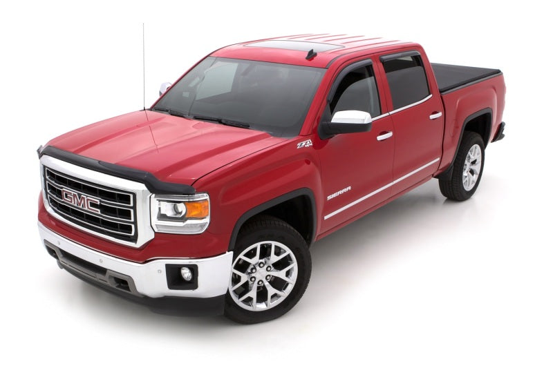 AVS 15-18 Chevy Silverado 2500 Crew Cab Ventvisor Outside Mount Window Deflectors 4pc - Smoke AVS Wind Deflectors  AXOPROS