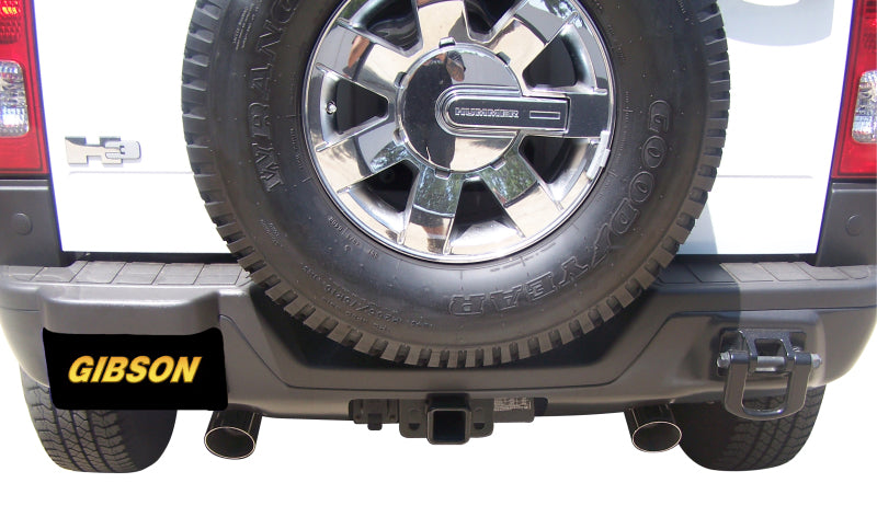 Gibson 07-10 Hummer H3 Base 3.7L 2.5in Cat-Back Dual Split Exhaust - Aluminized Gibson Catback  AXOPROS