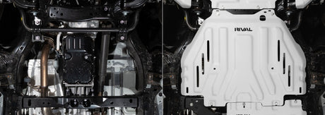 Rival 2025 Toyota 4Runner 6th Gen Gas Engine Aluminum Transmission Catalytic Converter Skid Plate Rival 4x4 Skid Plates  AXOPROS