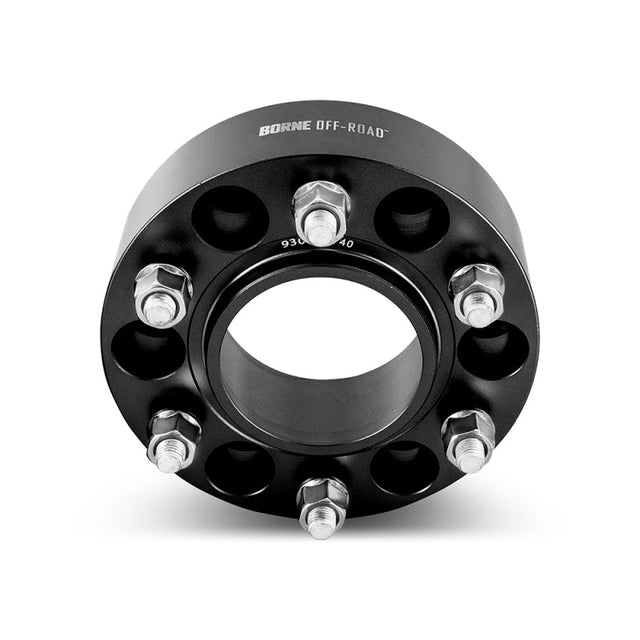 Borne Off-Road Wheel Spacers - 6x139.7 - 93.1 - 50mm - M12 - Black Borne Off-Road Wheel Spacers & Adapters  AXOPROS