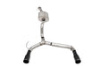Corsa 21-24 Ford Bronco 2.7L 2-Door 2.75in Cat-Back Dual Rear Exhaust w/ 4in Straight-Cut Black Tips CORSA Performance Catback  AXOPROS