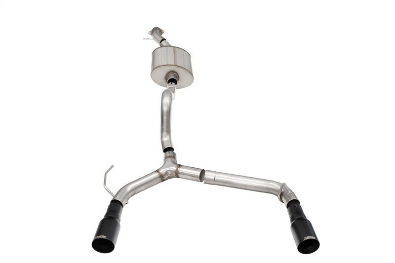 Corsa 21-24 Ford Bronco 2.7L 2-Door 2.75in Cat-Back Dual Rear Exhaust w/ 4in Straight-Cut Black Tips CORSA Performance Catback  AXOPROS