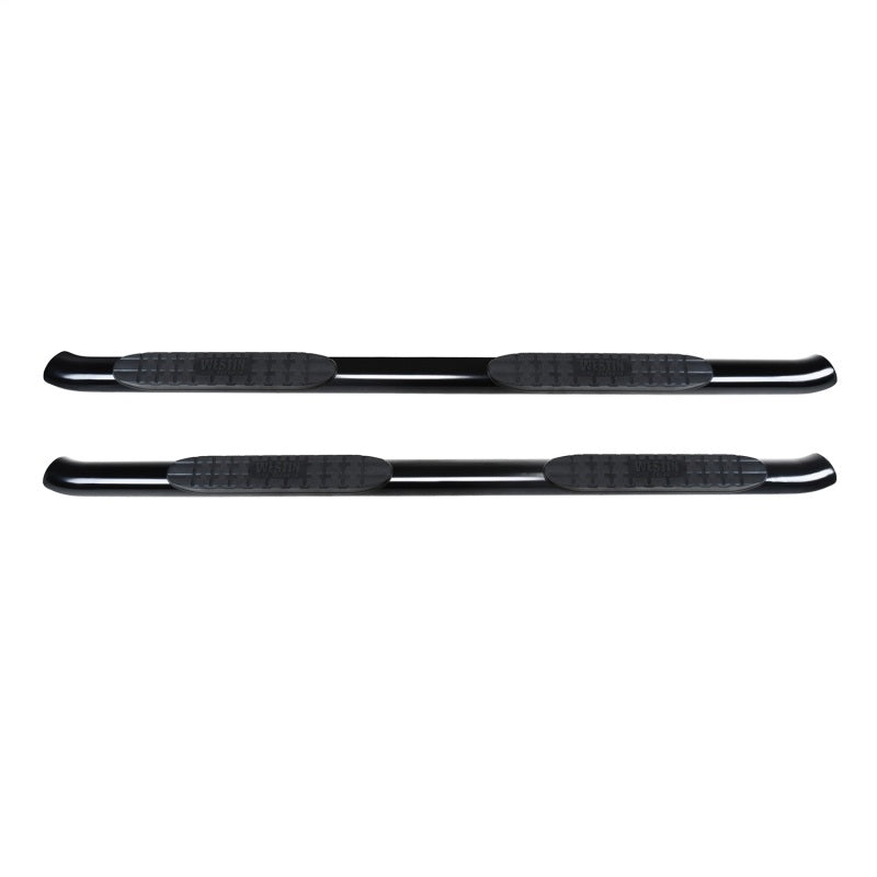 Westin 2019 Chevrolet Silverado/Sierra 1500 Crew Cab Non LD PRO TRAXX 4 Oval Nerf Step Bars - Black Westin Nerf Bars  AXOPROS