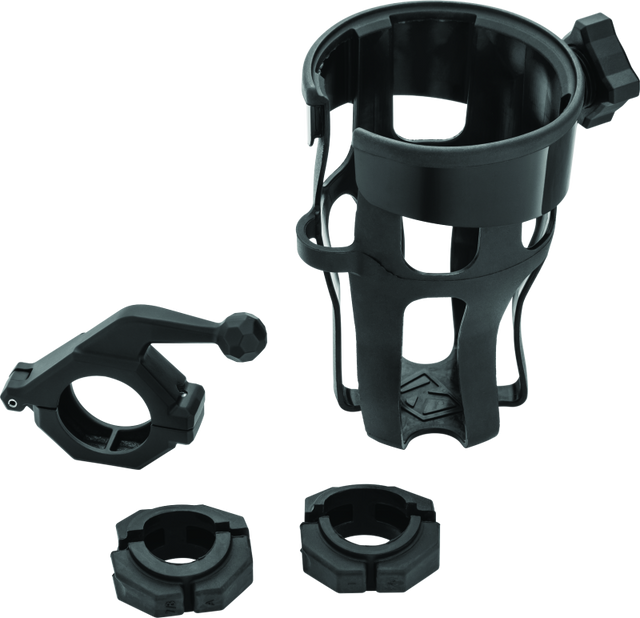 Kuryakyn Universal Reflex Drink Holder With Bar Mount Black Kuryakyn Cup Holders  AXOPROS