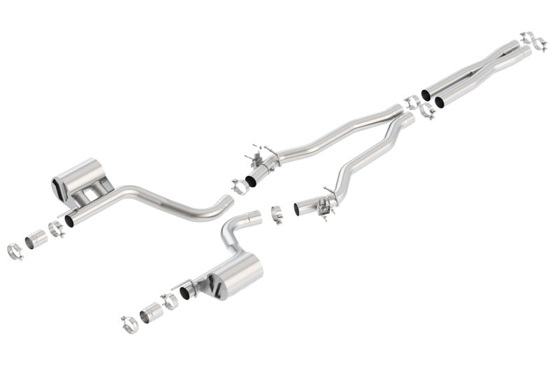 Borla 2015 Dodge Charger Hellcat 6.2L V8 ATAK Catback Exhaust w/ Valves No Tips Factory Valance Borla Catback  AXOPROS