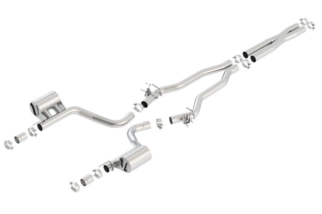 Borla 2015 Dodge Charger Hellcat 6.2L V8 ATAK Catback Exhaust w/ Valves No Tips Factory Valance Borla Catback  AXOPROS