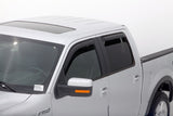 AVS 09-14 Ford F-150 Supercrew Ventvisor In-Channel Front & Rear Window Deflectors 4pc - Smoke AVS Wind Deflectors  AXOPROS
