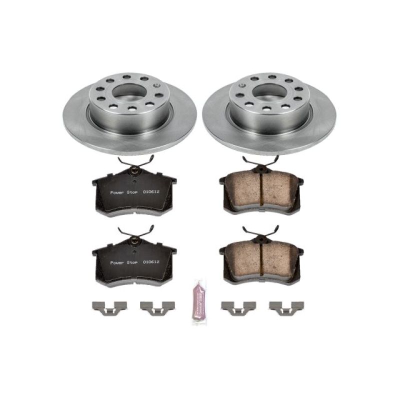 Power Stop 10-13 Audi A3 Rear Autospecialty Brake Kit PowerStop Brake Kits - OE  AXOPROS
