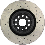 StopTech 09 VW Passat CC / 06-09 Passat Slotted & Drilled Right Front Rotor Stoptech Brake Rotors - Slot & Drilled  AXOPROS