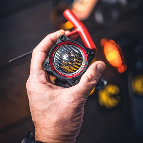 KC HiLiTES KC HiLiTES FLEX ERA 1 (Single Bezel Ring) - Red Light Accessories and Wiring aftermarket performance part