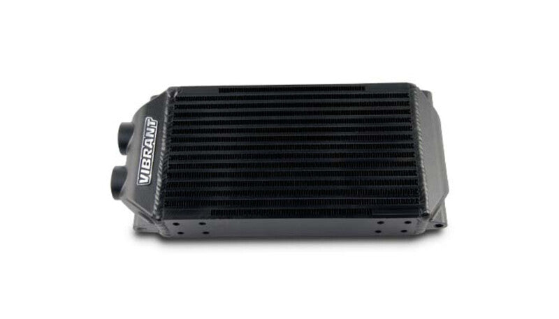 Vibrant Double Pass Oil Cooler Assembly 6in x 10in x 2in Vibrant Oil Coolers  AXOPROS