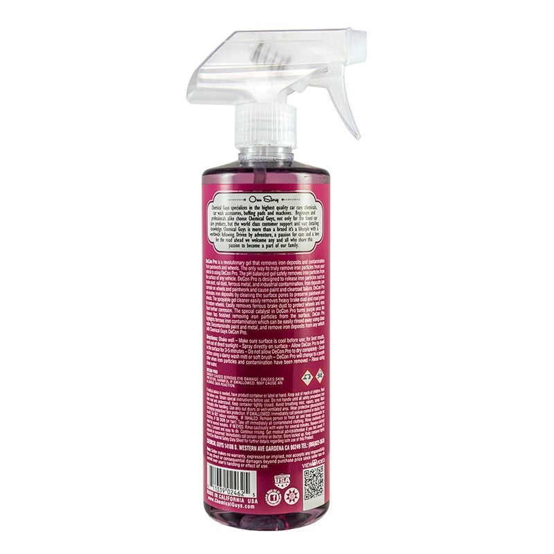 Chemical Guys DeCon Pro Iron Remover & Wheel Cleaner - 16oz Chemical Guys Washes & Soaps  AXOPROS