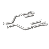 MagnaFlow Axle-Back, SS, 3in, Quad Split Rear 3.5 Tips 2015 Dodge Challenger incl SRT Hellcat Magnaflow Catback  AXOPROS