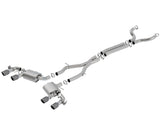 Borla 17-18 Chevrolet Camaro ZL1 6.2L V8 S Type Catback Exhaust w/ Dual Mode Valves CF Black Anod Borla Catback  AXOPROS