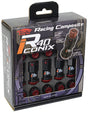 Project Kics 16+4 Locks Black R40 Iconix W/ Plastic Cap (Black) - 12X1.50 Project Kics Lug Nuts  AXOPROS