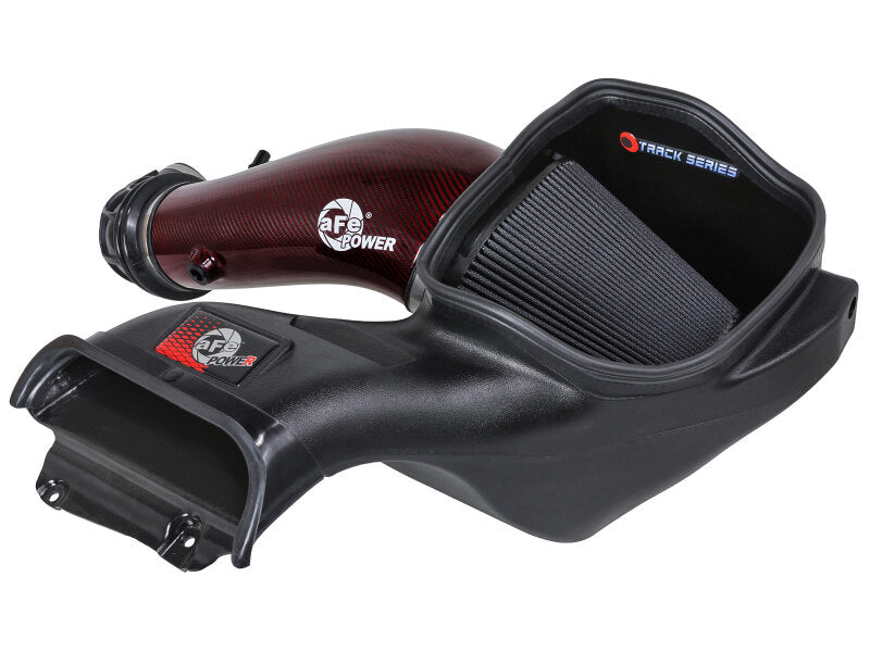 aFe 23-24 Ford F150 Raptor R Supercharged Red Carbon Track Series Air Intake w/ P5R Filter (MOQ 24) aFe Cold Air Intakes  AXOPROS