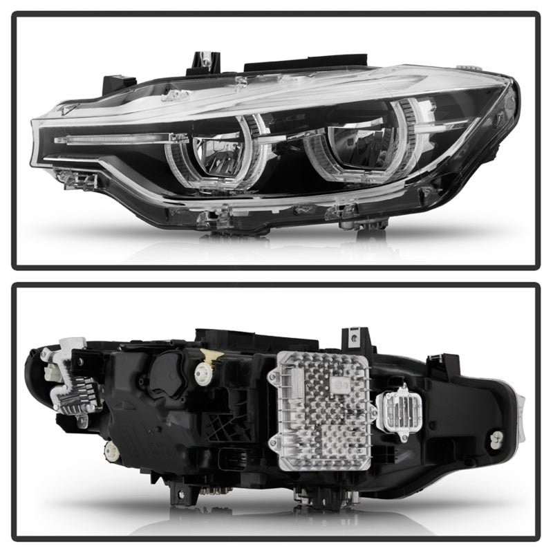 Spyder BMW F30 3 Series 4Dr LED Projector Headlights Chrome PRO-JH-BF3012H-4D-LED-C SPYDER Headlights  AXOPROS