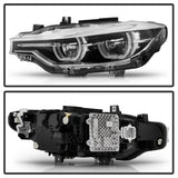 Spyder BMW F30 3 Series 4Dr LED Projector Headlights Chrome PRO-JH-BF3012H-4D-LED-C SPYDER Headlights  AXOPROS