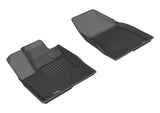 3D MAXpider 2014-2019 Toyota Highlander Kagu 1st Row Floormat - Black 3D MAXpider Floor Mats - Rubber  AXOPROS