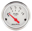 Autometer Arctic White 2 1/16in 240 ohm to 33 ohm Electric Fuel Level Gauge AutoMeter Gauges  AXOPROS