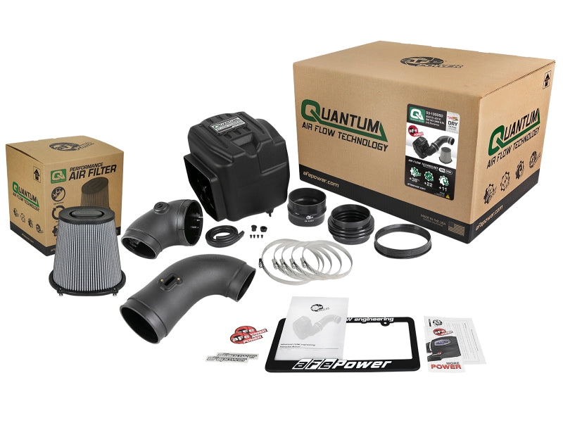 aFe Quantum Pro DRY S Cold Air Intake System 08-10 GM/Chevy Duramax V8-6.6L LMM - Dry aFe Cold Air Intakes  AXOPROS