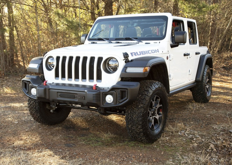 Rugged Ridge Spartacus Front Bumper Black 18-20 Jeep JL/JT Rugged Ridge Bumpers - Steel  AXOPROS