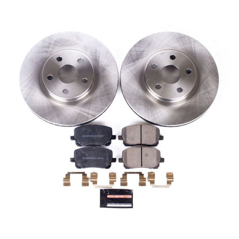 Power Stop 03-08 Pontiac Vibe Front Autospecialty Brake Kit PowerStop Brake Kits - OE  AXOPROS