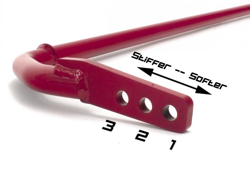 ALTA 02-12 Mini Cooper/S/JCW (Incl. 05-12 Convertible) & 09-12 Clubman Rear Swaybar 22mm - Red Alta Sway Bars  AXOPROS