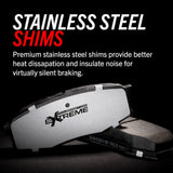 Power Stop 18-21 Jeep Grand Cherokee Rear Z26 Extreme Street Brake Pads w/Hardware PowerStop Brake Pads - Performance  AXOPROS
