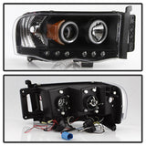 Spyder Dodge Ram 1500 02-05/Ram 2500 03-05 Projector Headlights LED Halo LED Blk PRO-YD-DR02-HL-BK SPYDER Headlights  AXOPROS
