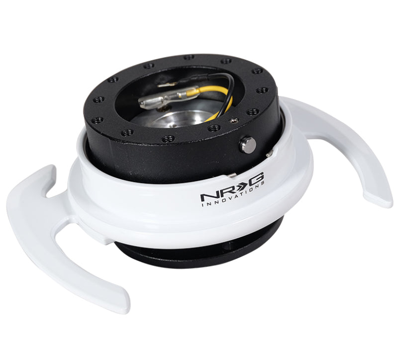 NRG Quick Release Kit - Black Body/ White Ring w/ Handles NRG Quick Release Adapters  AXOPROS