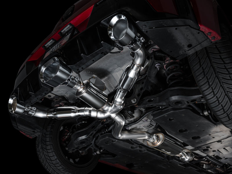 AWE 23-24 Toyota GR Corolla Touring Edition Catback Exhaust - Chrome Silver Tips AWE Tuning Catback  AXOPROS