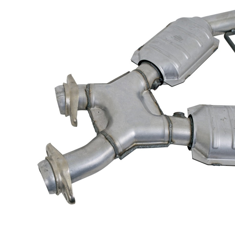 BBK 96-98 Mustang 4.6 GT High Flow X Pipe With Catalytic Converters - 2-1/2 BBK Catback  AXOPROS
