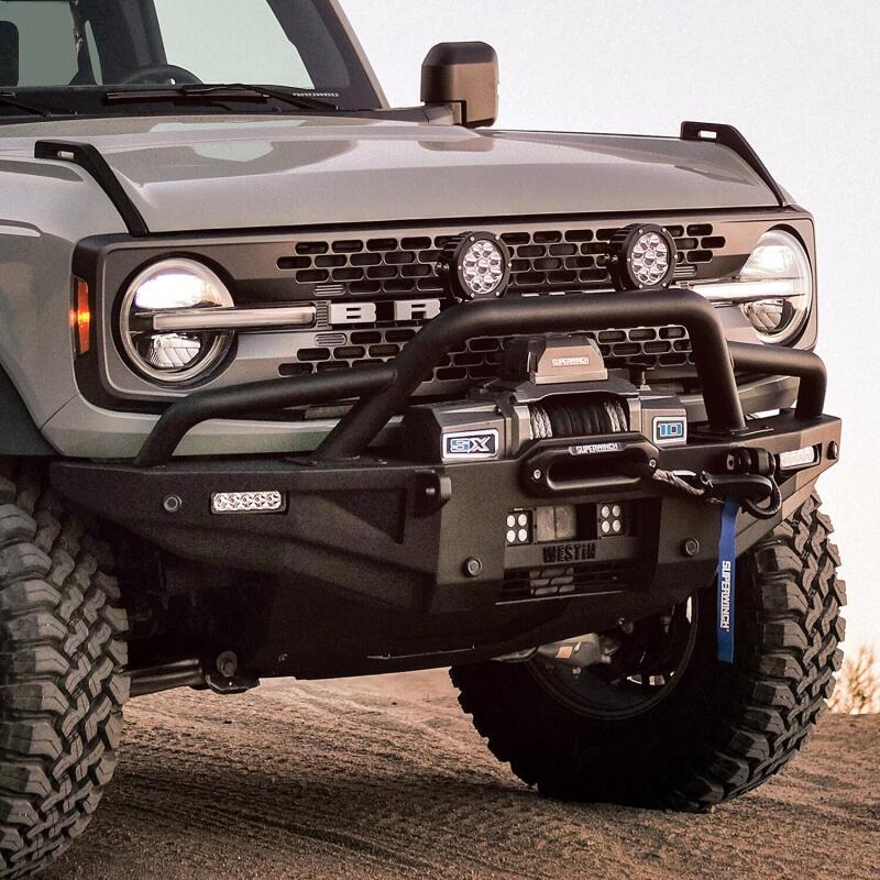 Westin 21-23 Bronco (Excl. Sport) XTS Round Bull Bar - Tex. Blk Westin Bull Bars  AXOPROS