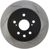 StopTech 13-14 Lexus GS300/350/400/430 Slotted Sport Rear Left Brake Rotor Stoptech Brake Rotors - Slotted  AXOPROS