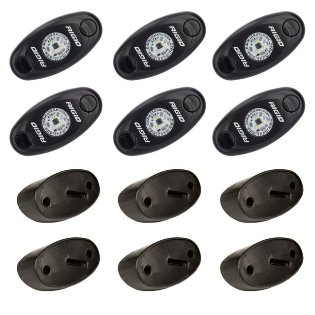 Rigid Industries Rock Light Kit- Blue (6 lights) Rigid Industries Sidemarkers & Indicators  AXOPROS