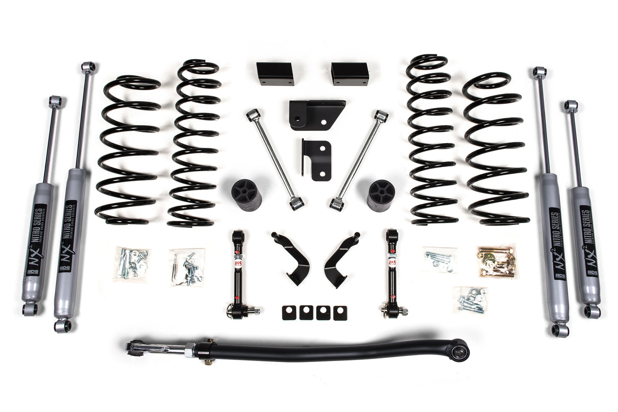 3 Inch Lift Kit - Jeep Wrangler JL (18-24) 4-Door BDS Suspension Suspension Lift Kit  AXOPROS