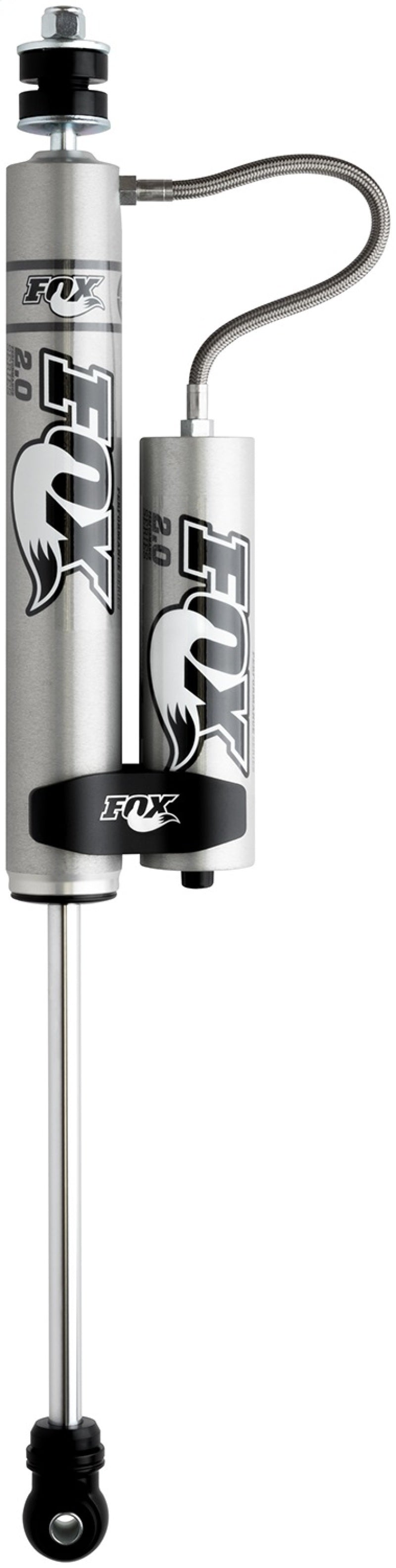Fox 2.0 Performance Series 10.1in. Smooth Body Remote Res. Shock w/Stem Mount / Std Travel - Black FOX Shocks and Struts  AXOPROS