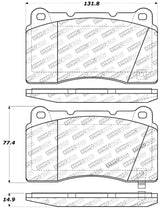 StopTech Performance 04-07 STi / 03-06 Evo / 08-10 Evo / 10+ Camaro Front Brake Pads Stoptech Brake Pads - Performance  AXOPROS