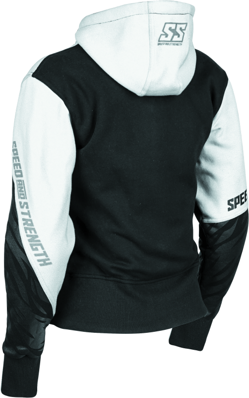 Speed and Strength Cat Outa Hell Hoody White/Black Womens - XS Speed and Strength Sweatshirts  AXOPROS