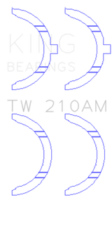 King Toyota 5R/2M/4M/5ME/5MGE/7MGE/7MGTE Thrust Washer Set King Engine Bearings Bearings  AXOPROS
