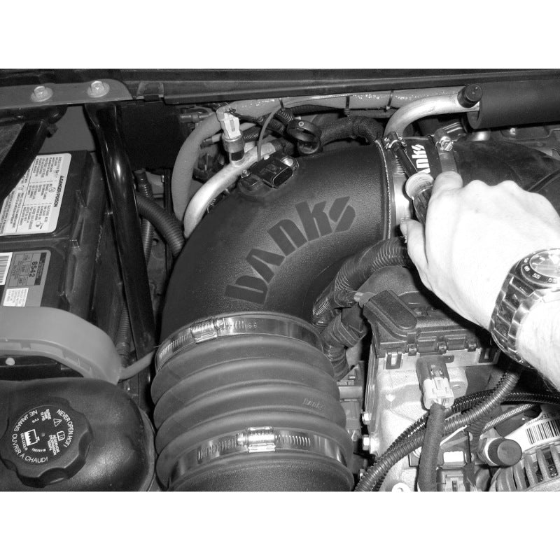 Banks Power 07-10 Chevy 6.6L LMM Ram-Air Intake System - Dry Filter Banks Power Short Ram Air Intakes  AXOPROS
